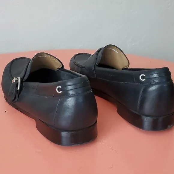 Mens G.H. Bass &amp; co. Buckle Weejuns black loafers size 9.5