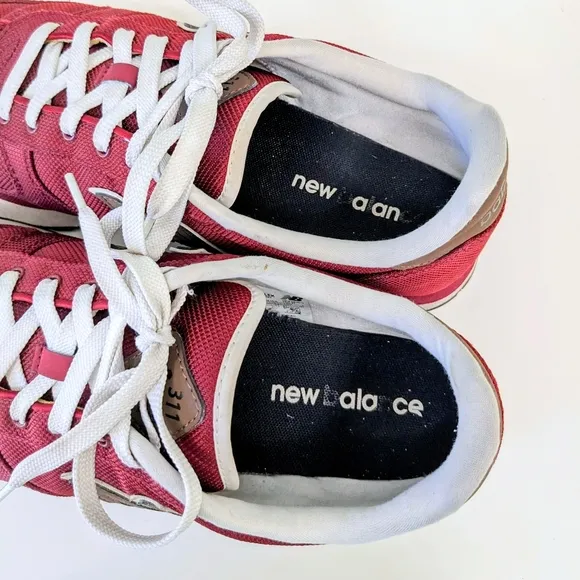 Men's Maroon Red New Balance 311 Sneakers
