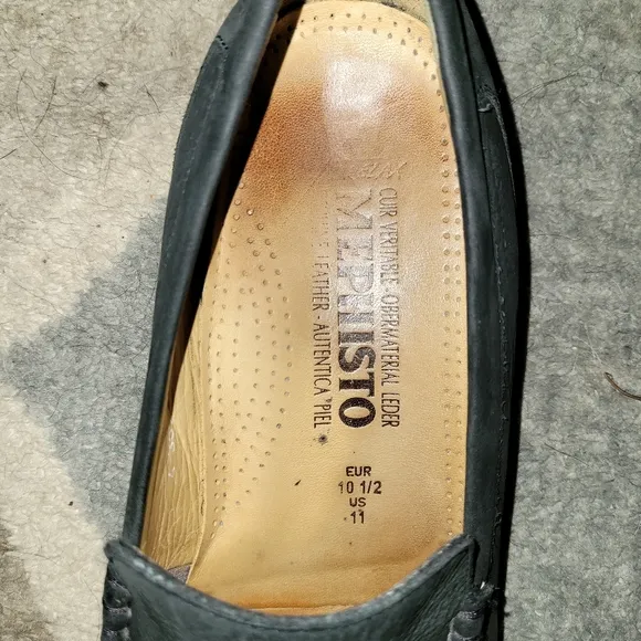 Mens Mephisto Air-Reflex Genuine Leather Loafers Size US 11 EUR 10.5