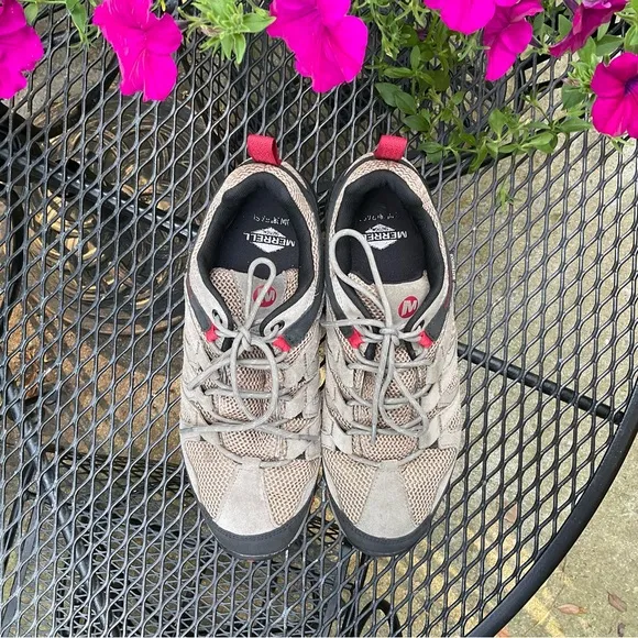 Men’s Merrill Grey Mesh &amp; Suede Waterproof Quality Sneakers!