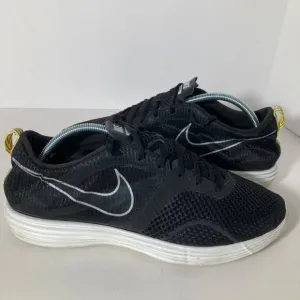 Mens Nike LunarMTRL Running Sneakers Black White 12 522345-001 10/12/11 Mesh Upp