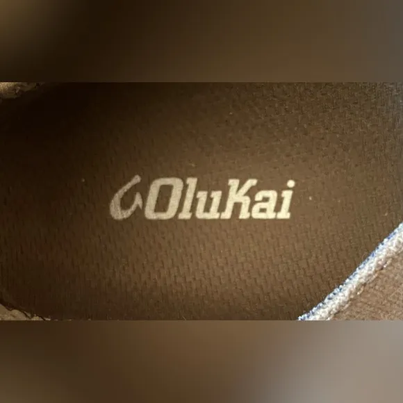 Men's OluKai Nohea Moku Tan Slip On Mesh Sneakers Sz 9