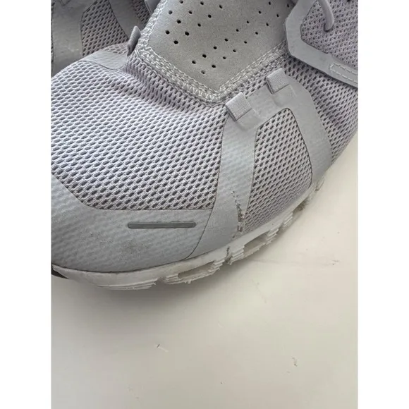 Men's ON Cloud 5 mesh sneakers grey white size 11