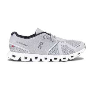 Men's ON Cloud 5 mesh sneakers grey white size 11