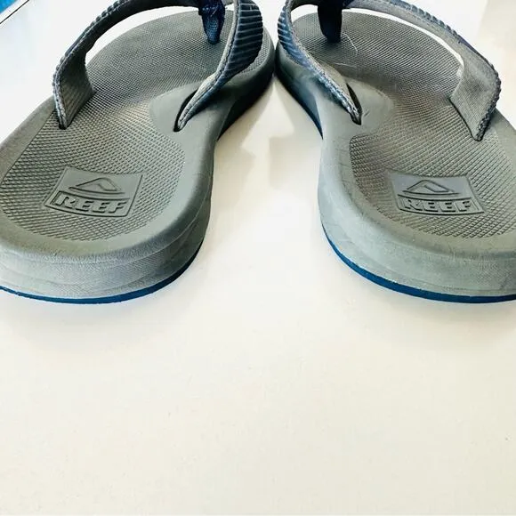 MENS REEF Black Navy Blue Flip Flop Beach Pool Cushion Sandals Slides Shoes 9