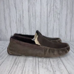 Mens Size 13 Ugg Brown Slipper Loafers EUC