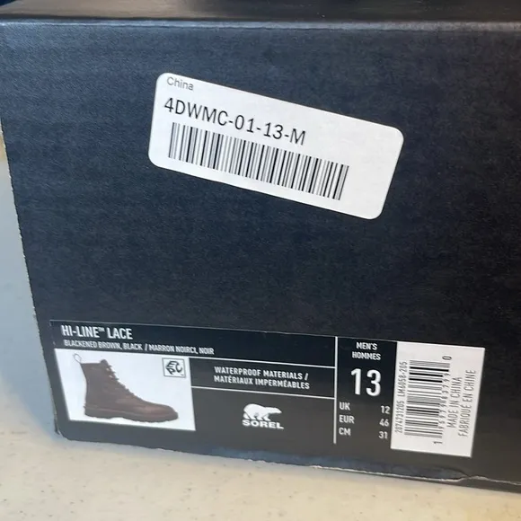 MEN’S Sorel Hi-Line Lace Boots - Waterproof, Leather Sz 13