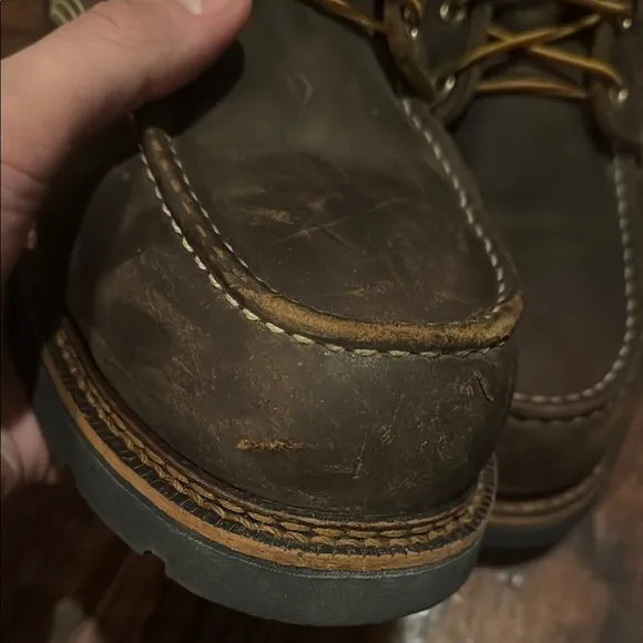 Men's Thorogood 8&quot; Steel Toe WP Moc Toe Brown Work Boot Size 13