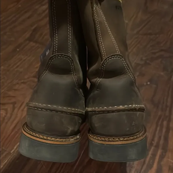 Men's Thorogood 8&quot; Steel Toe WP Moc Toe Brown Work Boot Size 13