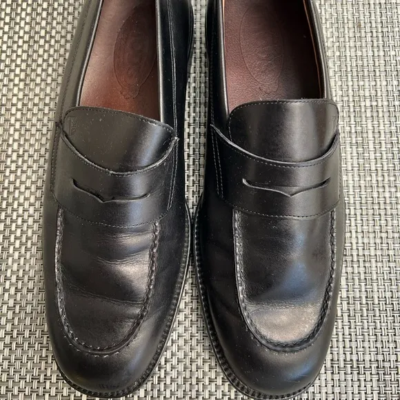 Men’s “TOD’S” Black Leather Loafers