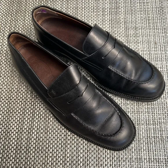 Men’s “TOD’S” Black Leather Loafers