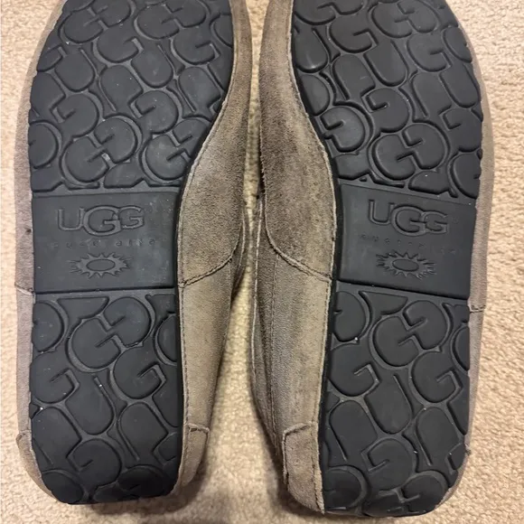 Men’s UGG gray Suede Slip-On Loafers/slippers.  Size 13