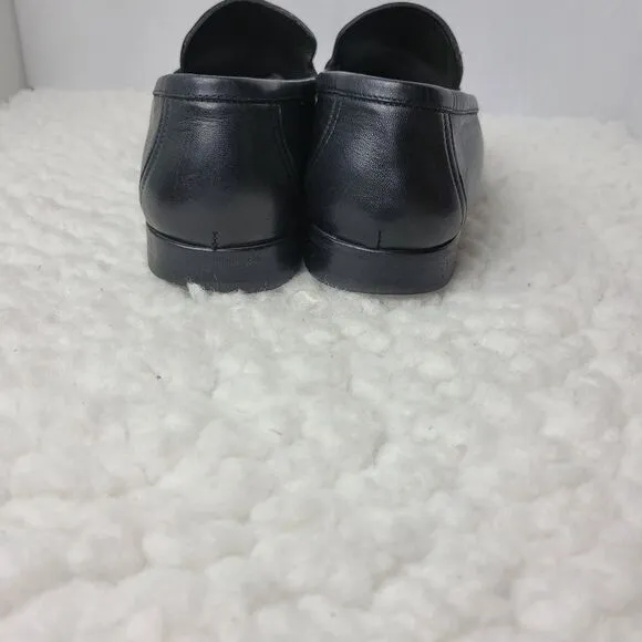 Men's Black Leather Loafers