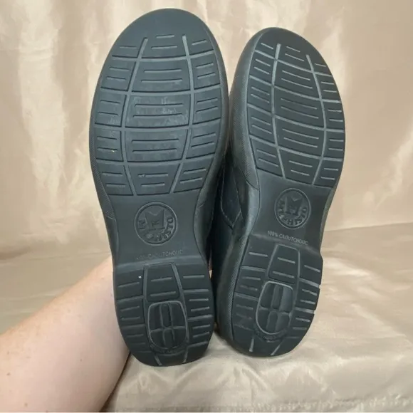 Mephisto 7.5 Black Leather Loafers