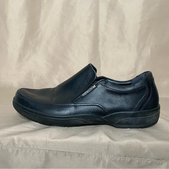 Mephisto 7.5 Black Leather Loafers