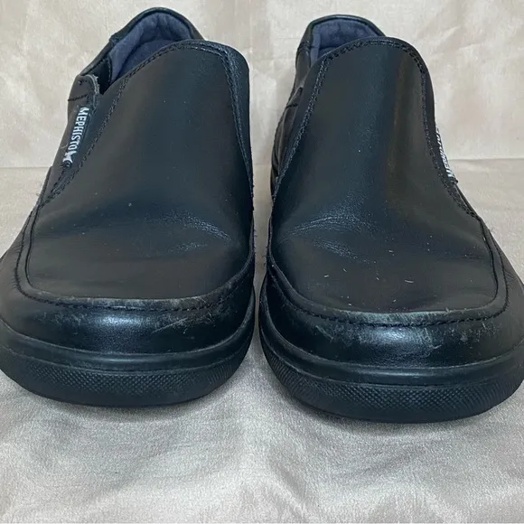 Mephisto 7.5 Black Leather Loafers