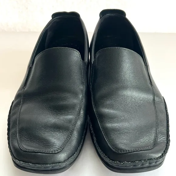 Mephisto Edlef Black Soft Leather Loafers Men’s US 9 Casual Slip On Cool Air