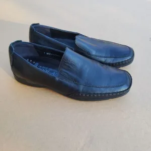 Mephisto Edlef Men's Cool Air Black Genuine Leather Slip On Loafers Size 10