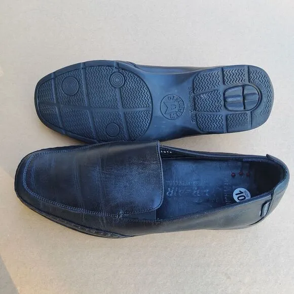 Mephisto Edlef Men's Cool Air Black Genuine Leather Slip On Loafers Size 10