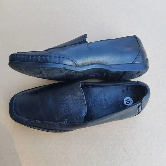 Mephisto Edlef Men's Cool Air Black Genuine Leather Slip On Loafers Size 10