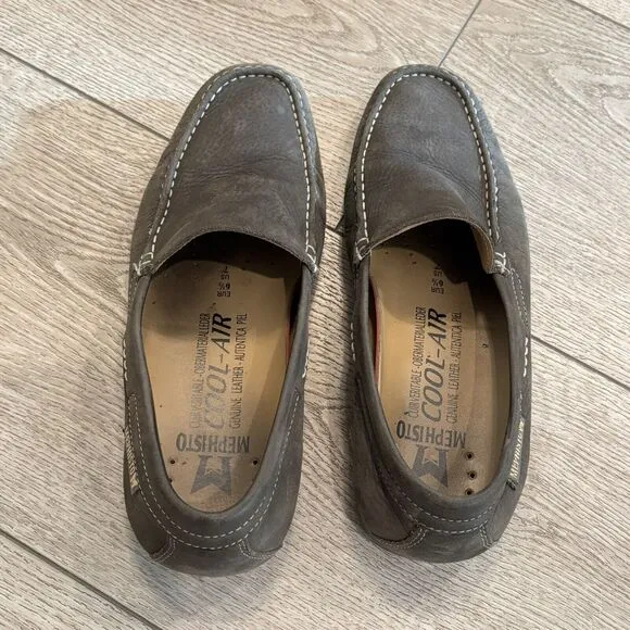 Mephisto Loafers Cool-Air Shoes Mens Size 7 Genuine Leather Brown