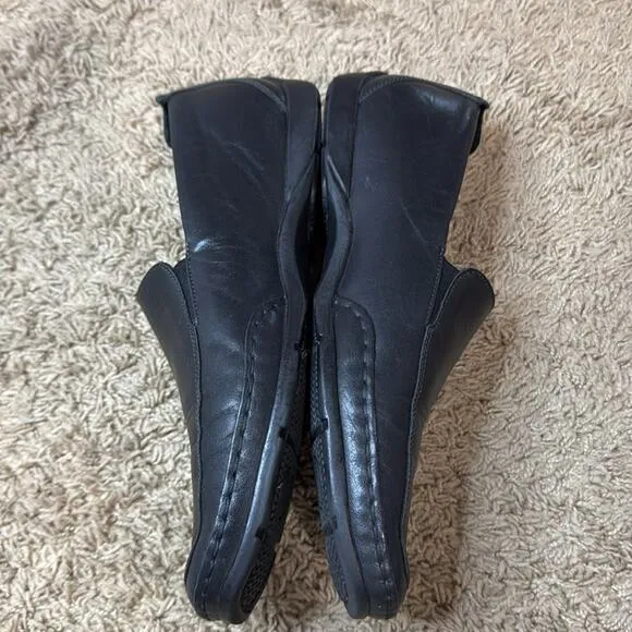 Mephisto Men Black Leather Edlef Cool-Air Loafers Size 9
