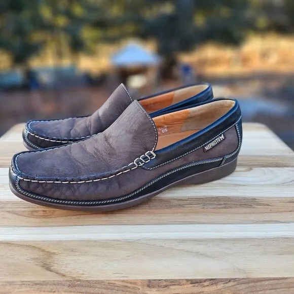 MEPHISTO Mens Baduard Cool Air Brown Slip On Casual Loafers Size 8
