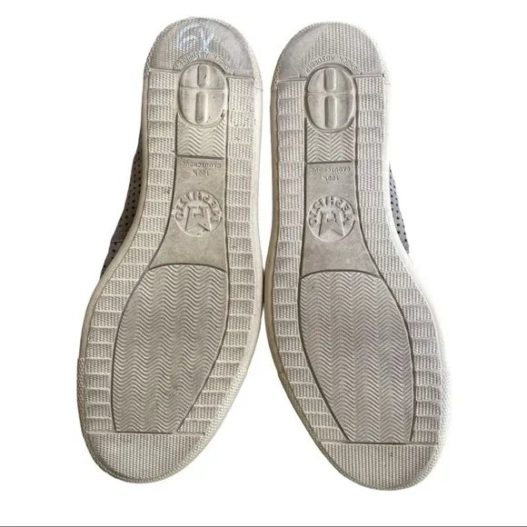 MEPHISTO Ulrich casual slip on Loafer Gray Perforated Leather Comfort Shoe 8.5M
