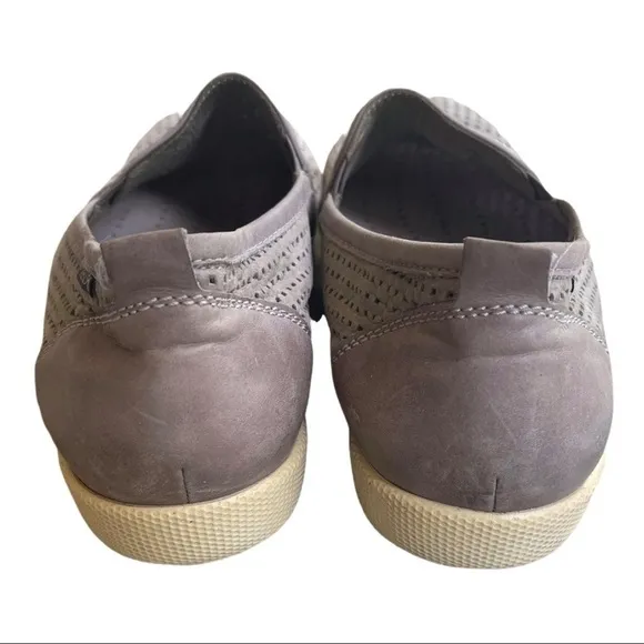 MEPHISTO Ulrich casual slip on Loafer Gray Perforated Leather Comfort Shoe 8.5M