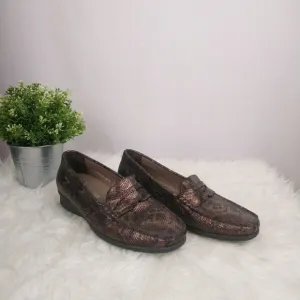 MEPHISTO Women Snake Print Loafers