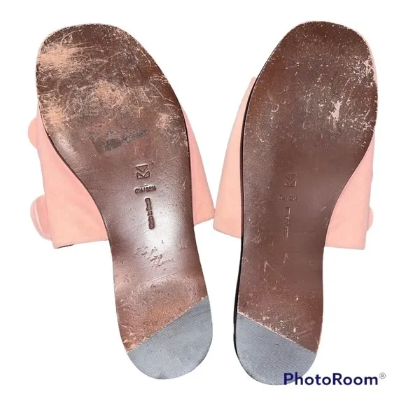 Mercedes Castillo Pink Leather Slides