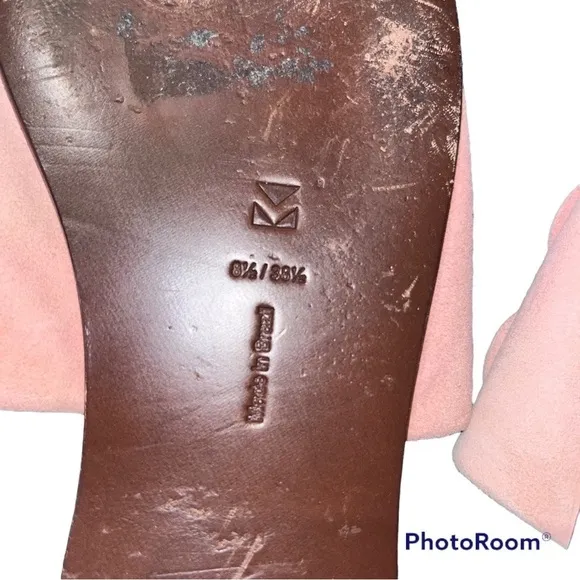 Mercedes Castillo Pink Leather Slides