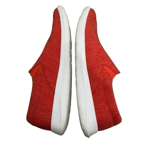 Merinos Women’s 10 Coral Red Slip On Wool Sneakers