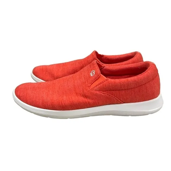 Merinos Women’s 10 Coral Red Slip On Wool Sneakers