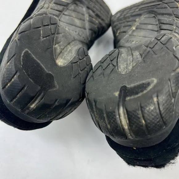 Merrell Black Encore Ice suede Mule Slides Clogs Sz 7 Sherpa Wool Lined Slip On