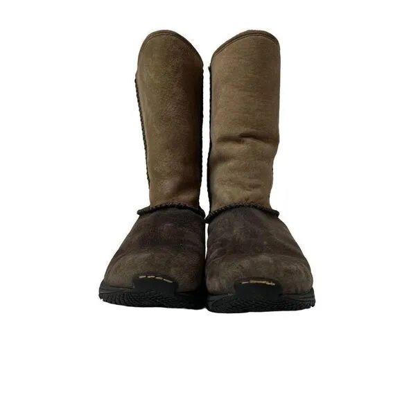 Merrell encore stitch high express fur lined suede boots size 8