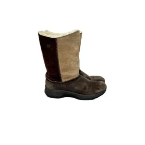 Merrell encore stitch high express fur lined suede boots size 8