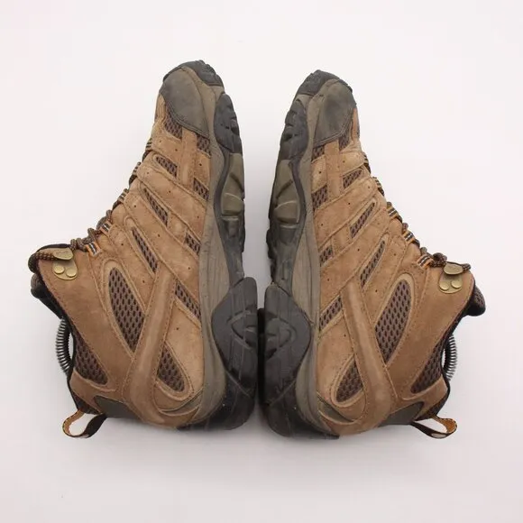 Merrell MOAB 2 Mid Hiking Boots Men's 7 Brown Black VIBRAM Waterproof J06051