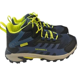 Merrell Moab Speed 2 Mid Waterproof Navy Boots Size 3 NEW