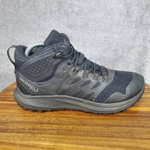 Merrell Nova 3 Mid Tactical Boots Men's 7 M Black Mesh Lace Up Waterproof Ankle
