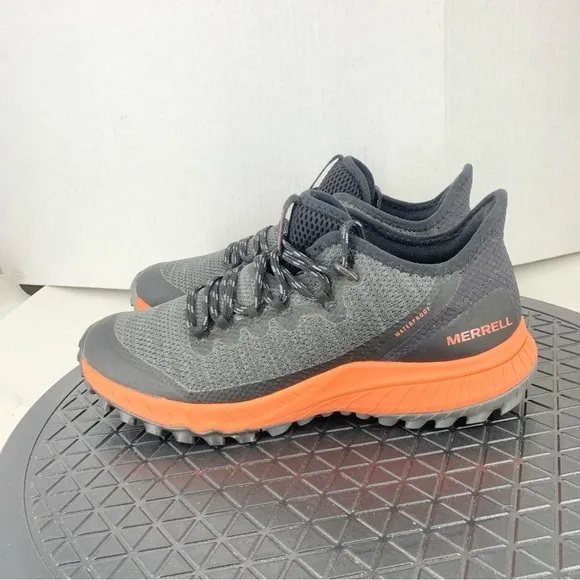 Merrell Women 37.5 Size 7 Sneakers Black Gray Mesh Waterproof Shoes Bravada