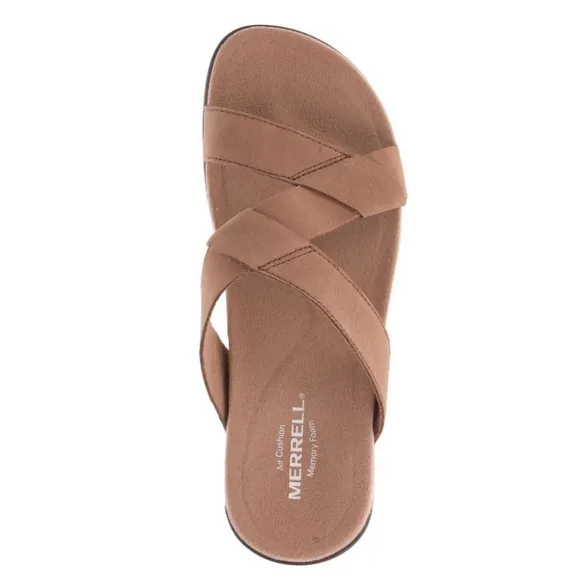 Merrell women’s Carob color slides size 10