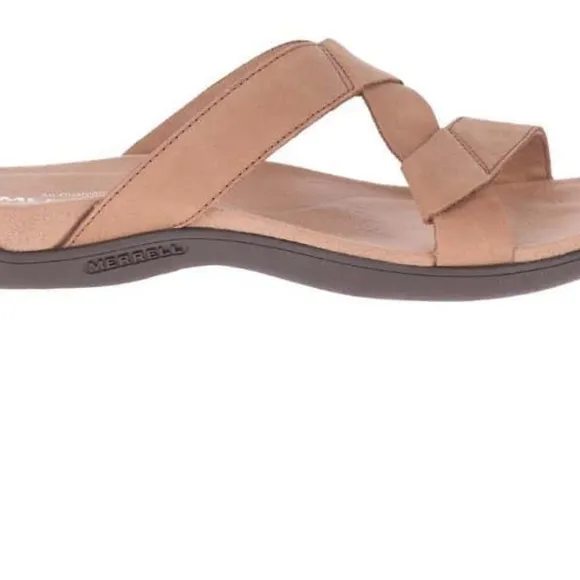 Merrell women’s Carob color slides size 10