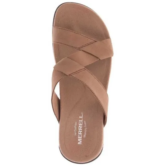 Merrell women’s Carob color slides size 10