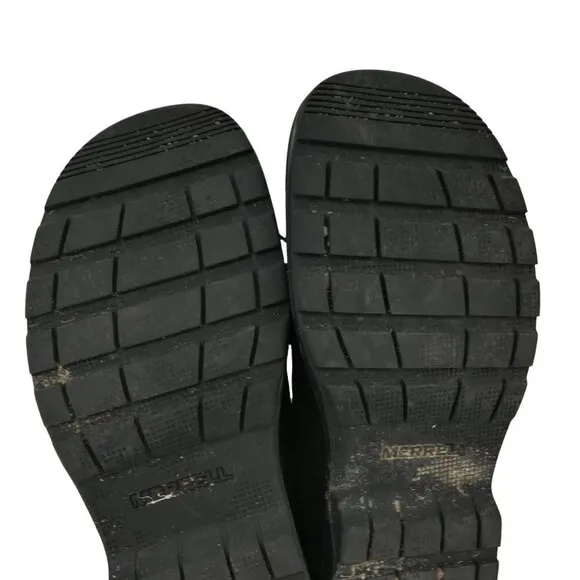 Merrell World Legend 2 Mens Classic Black Leather Lace Up Loafer Size 8.5