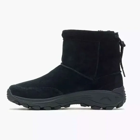 Merrell Winter J004555 Boots Men's US 10 Black Leather Pull On Waterproof TF4427