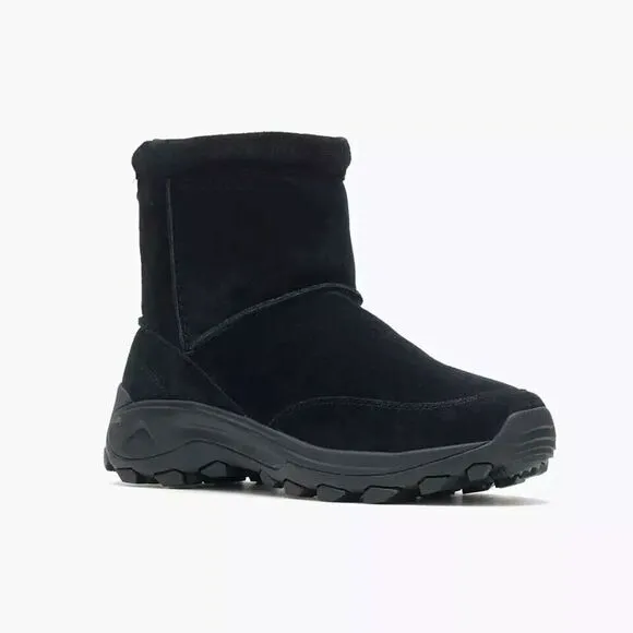 Merrell Winter J004555 Boots Men's US 10 Black Leather Pull On Waterproof TF4427