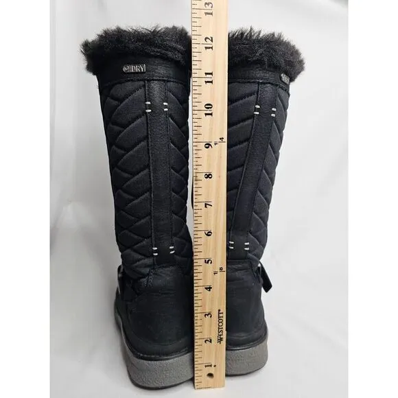 Merrell Women’s Black Tremblant Ezra Tall Polar Waterproof Fur Lined Boots 5.5