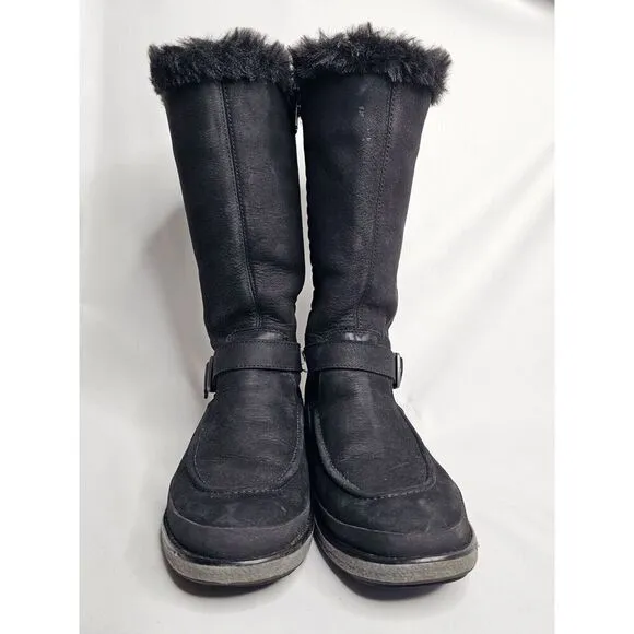 Merrell Women’s Black Tremblant Ezra Tall Polar Waterproof Fur Lined Boots 5.5