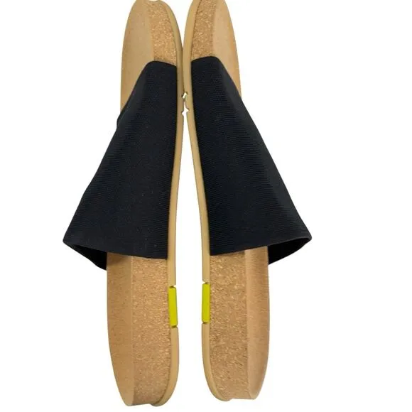 Message Black Shaw Classic Vegan Resort Beach Comfort Slides Cork Men 45 US 12